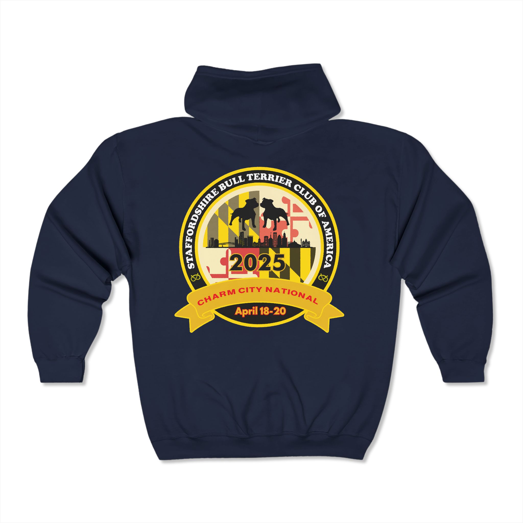 2025 National Unisex Heavy Blend™ Full Zip Hooded Sweatshirt (Gildan 18600)